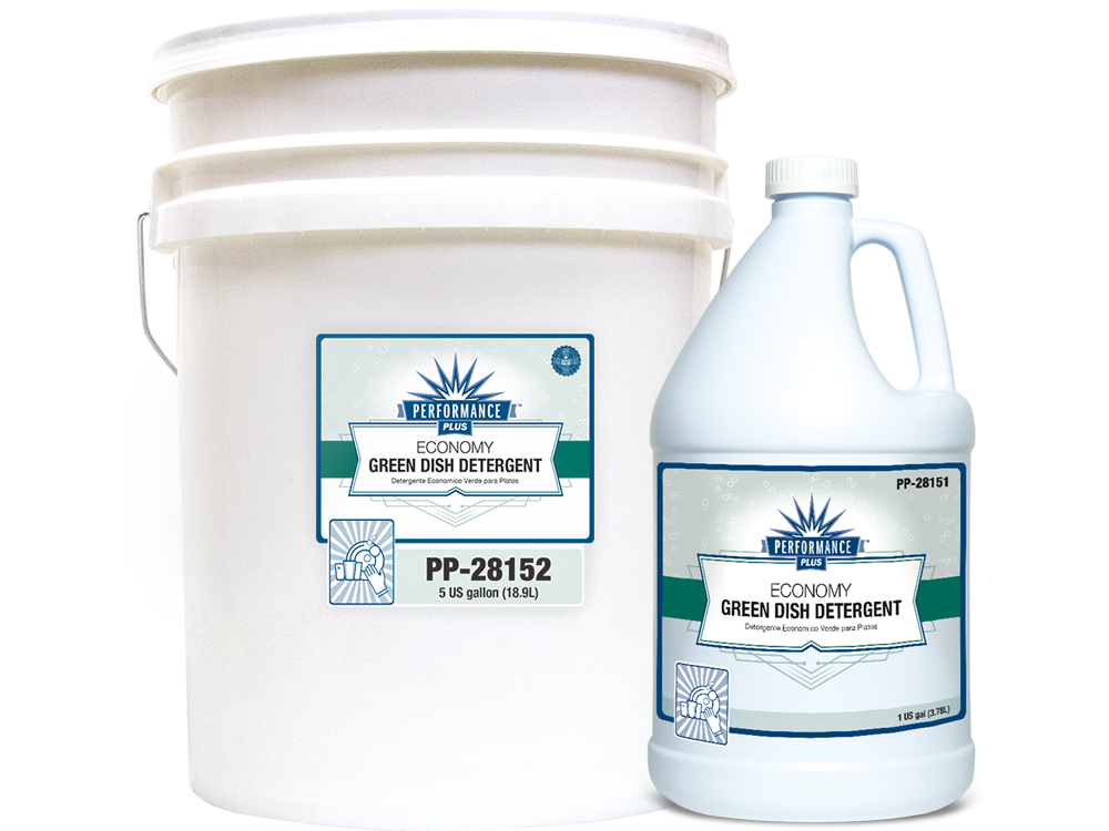 Economy Green Dish Detergent, Manual
